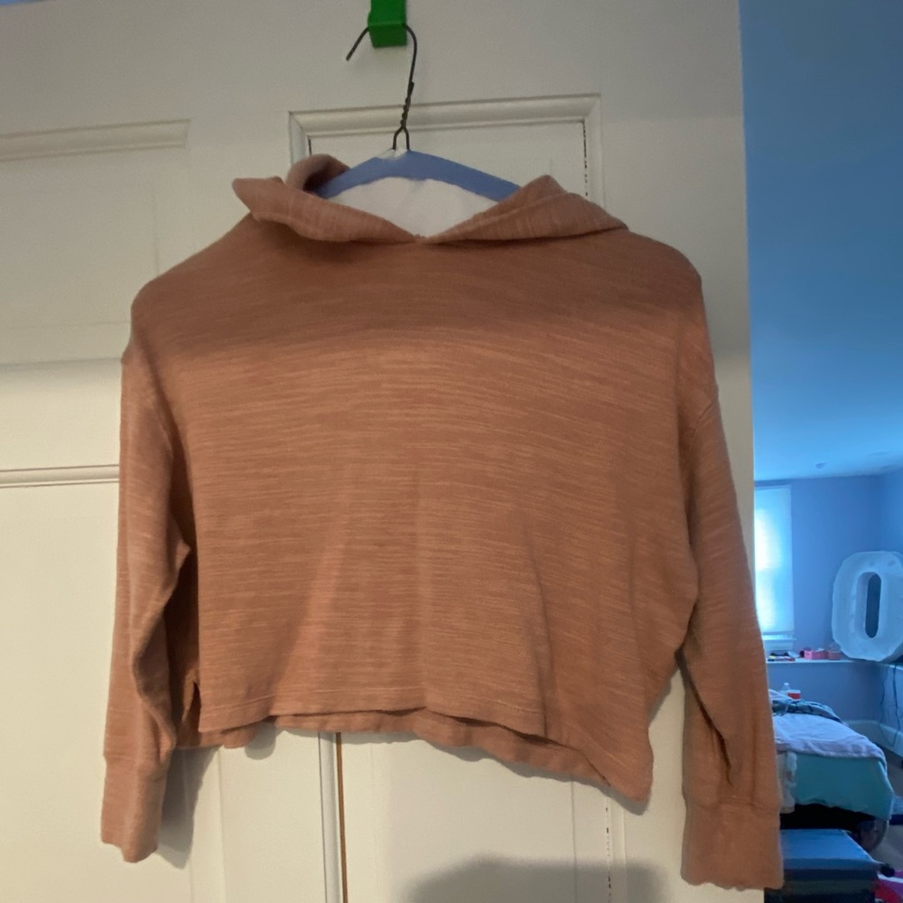 Kids pink light hooded shirt